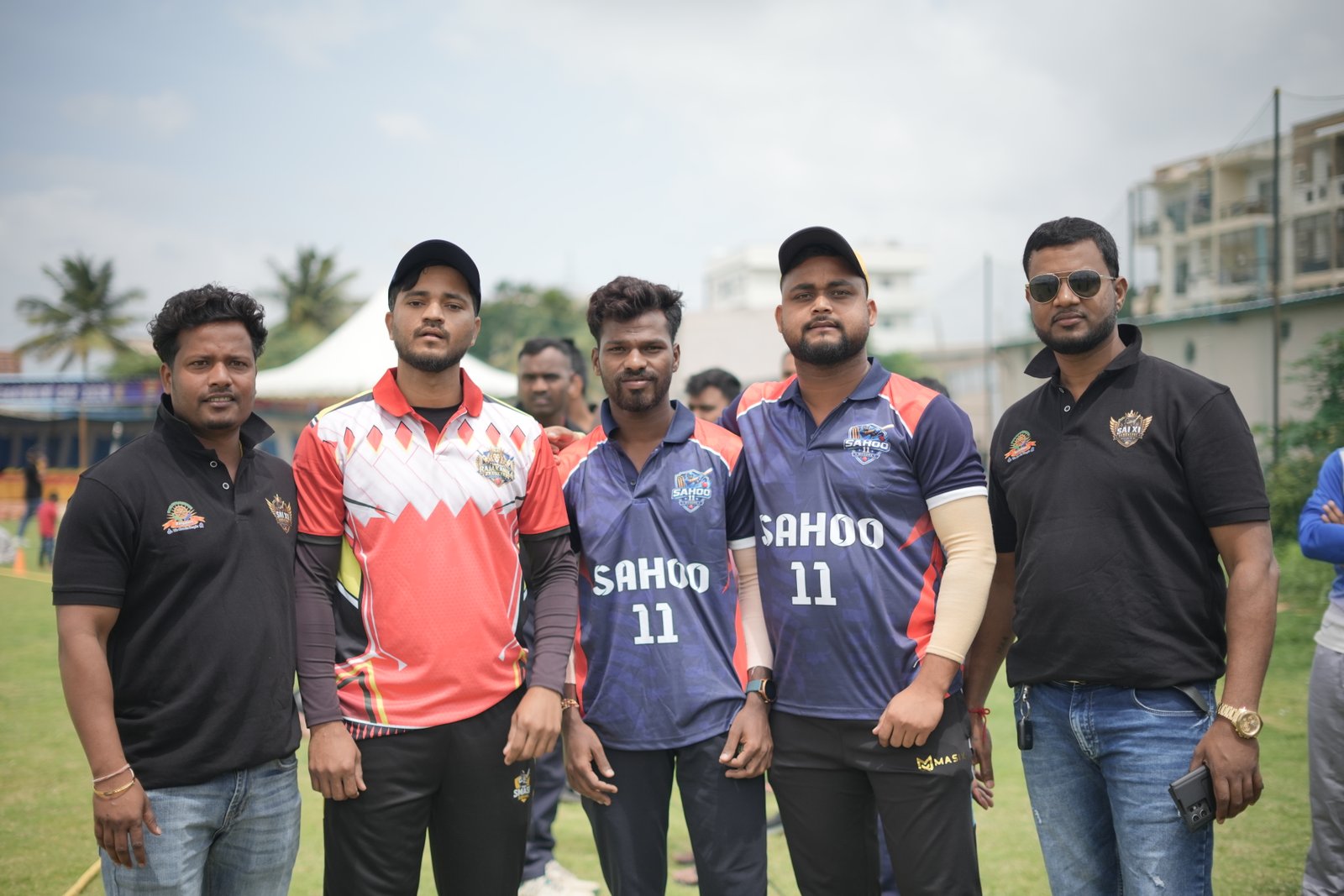 Players and community members at the Cup