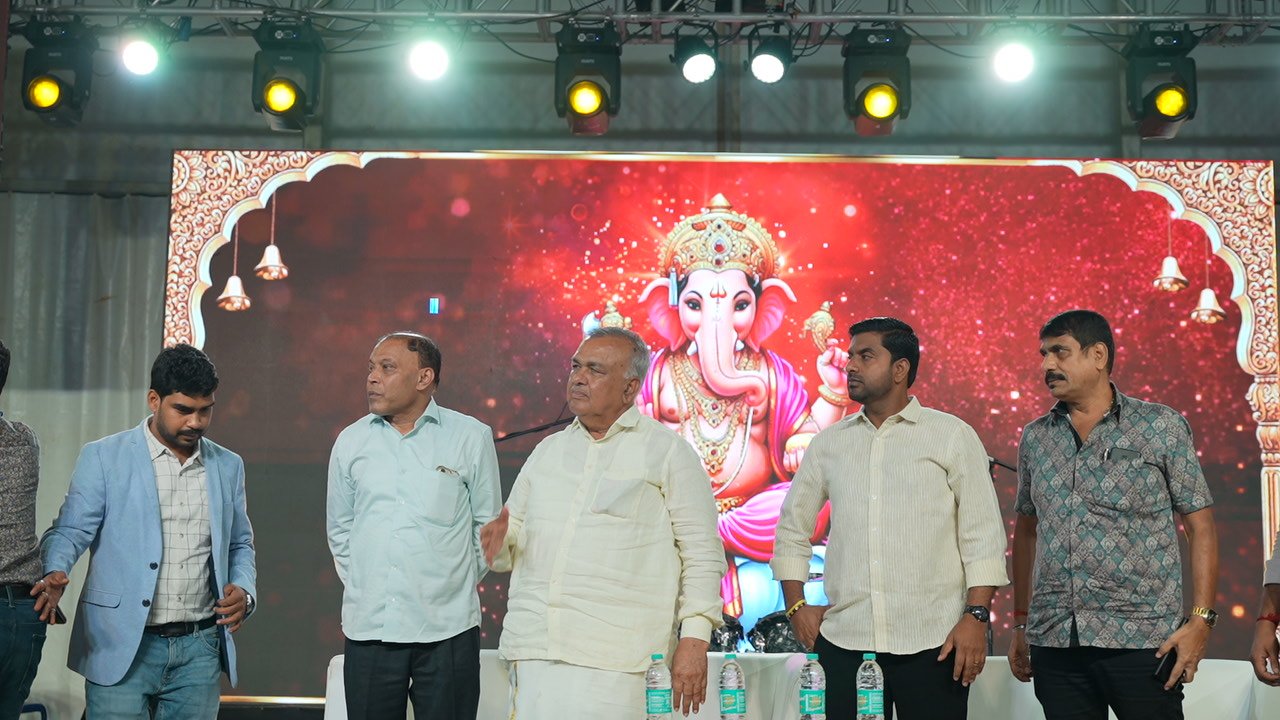 Guests on the festival stage